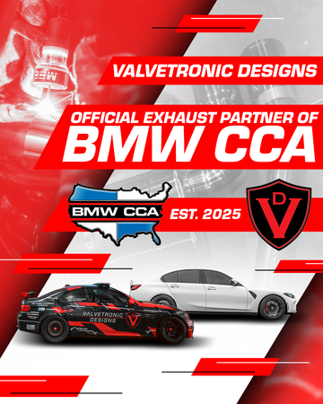 Valvetronic Designs Named Official Exhaust Partner of BMW CCA 🎉