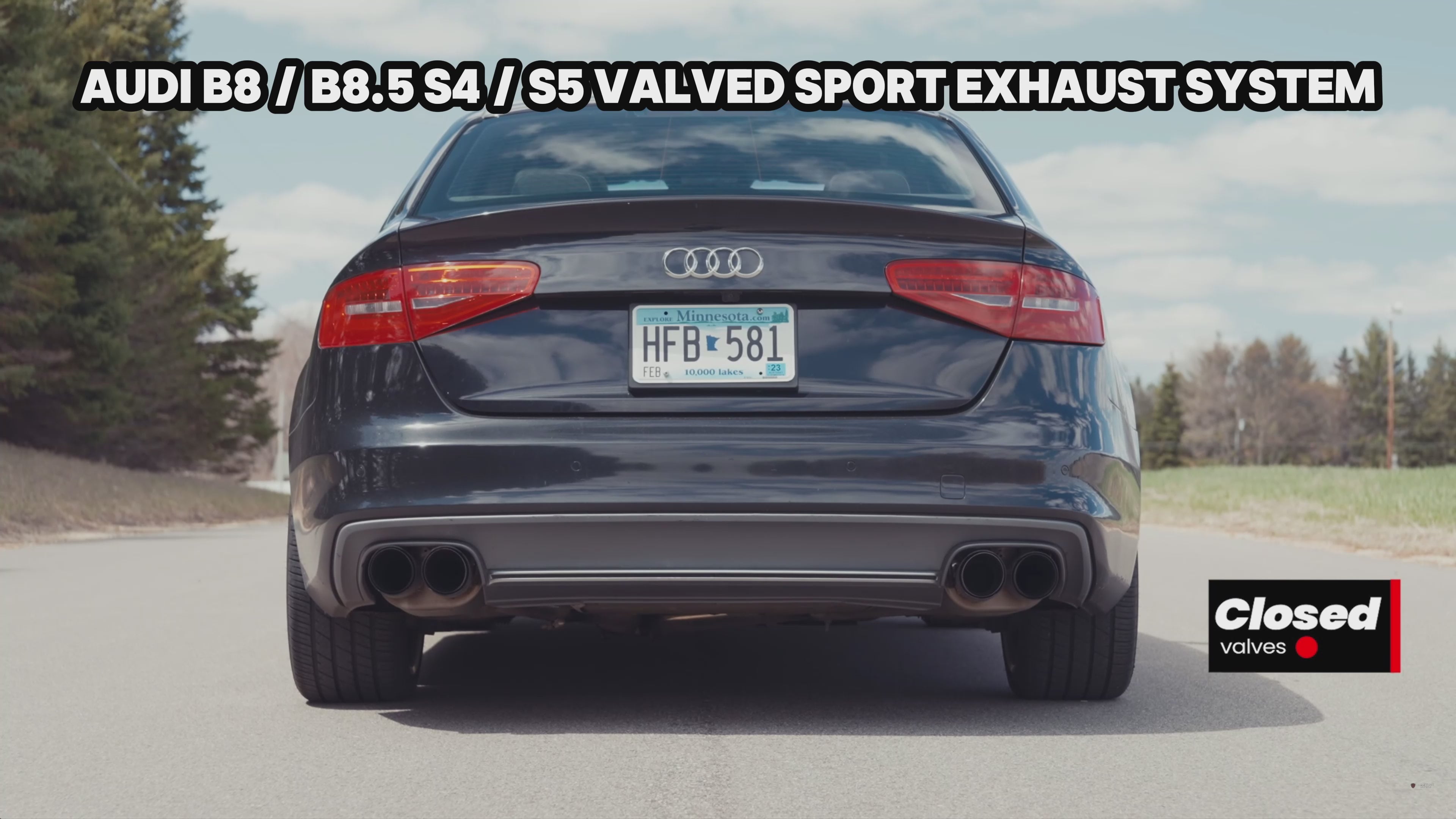 Audi B8 / B8.5 S4 / S5 Valved Sport Exhaust System