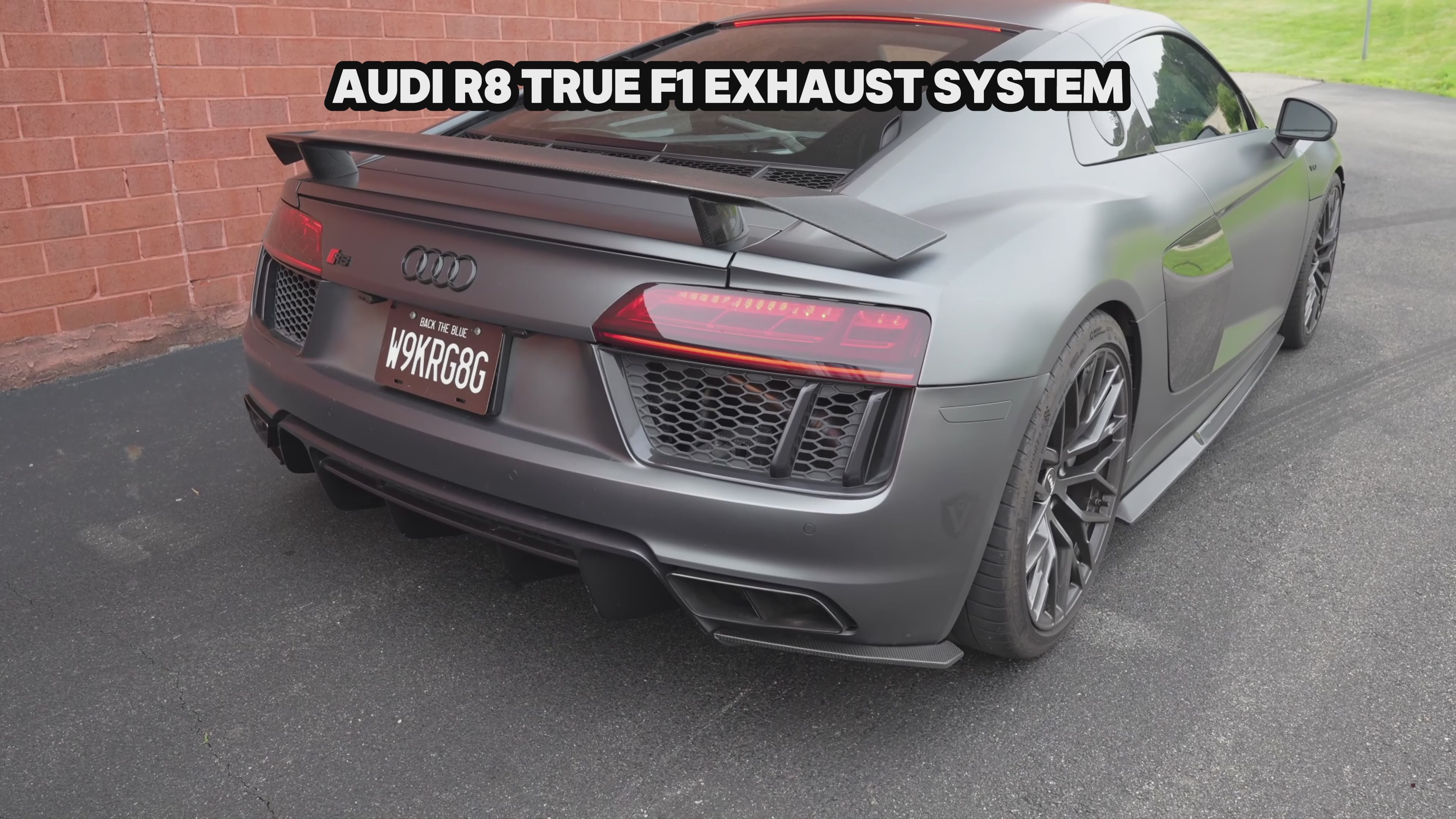 Audi R8 True F1 / Valved Exhaust System