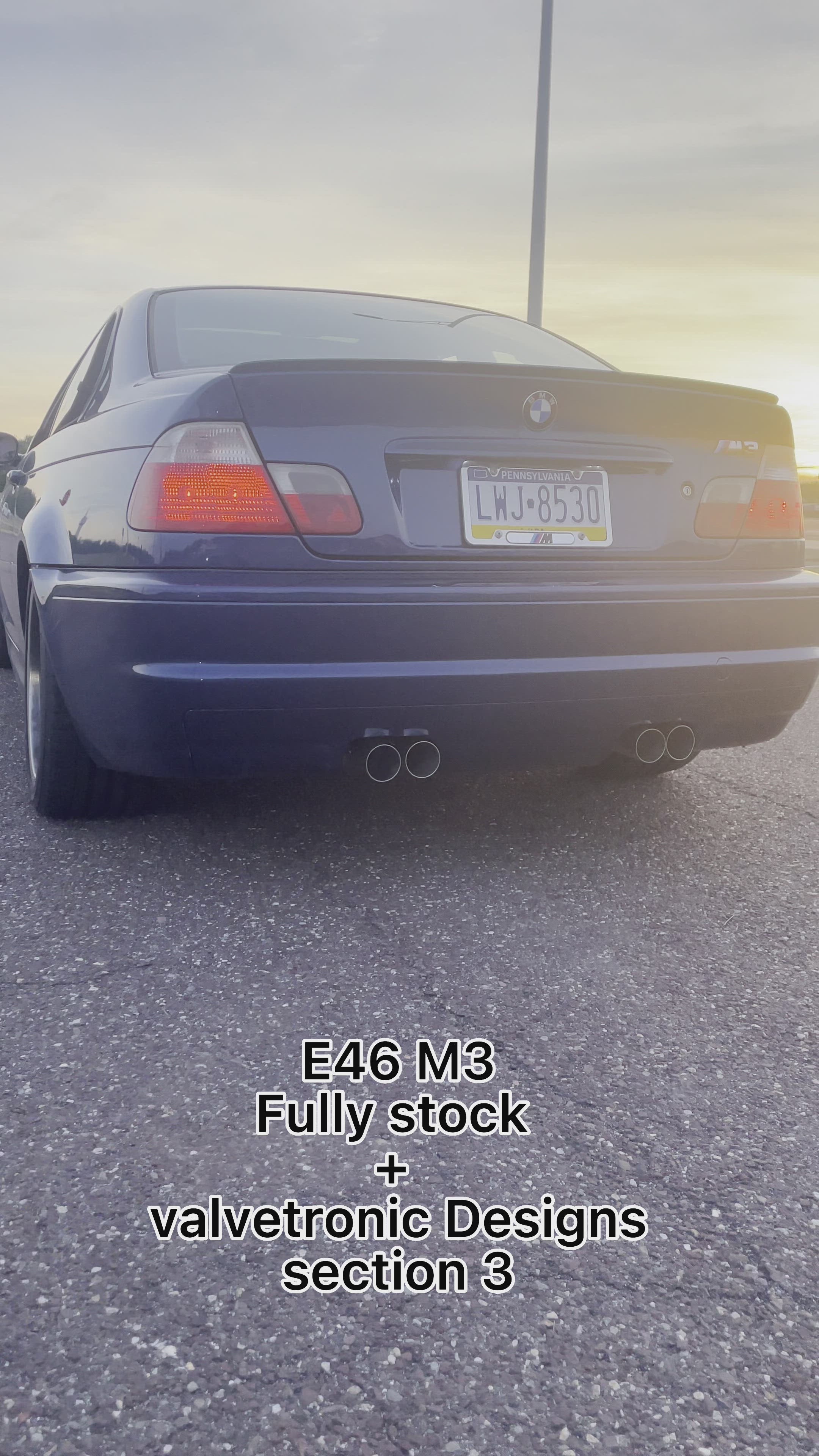 BMW E46 M3 Valved Sport Exhaust