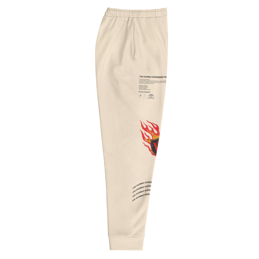 Mens Joggers Large Print (light beige)