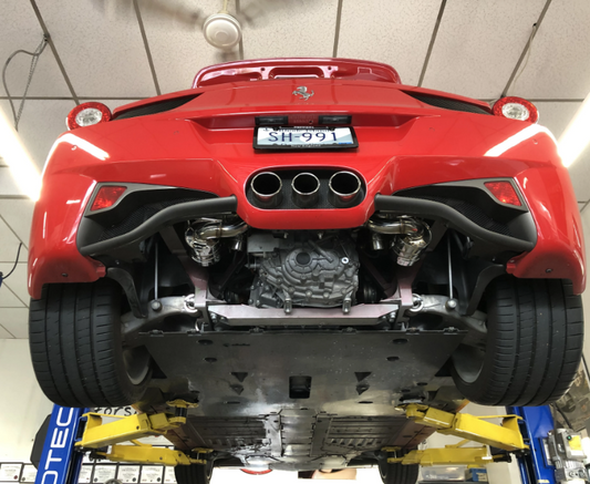 Ferrari 458 Bespoke Valved Muffler Bypass