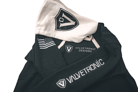 Valvetronic Designs Black & White Hoodie