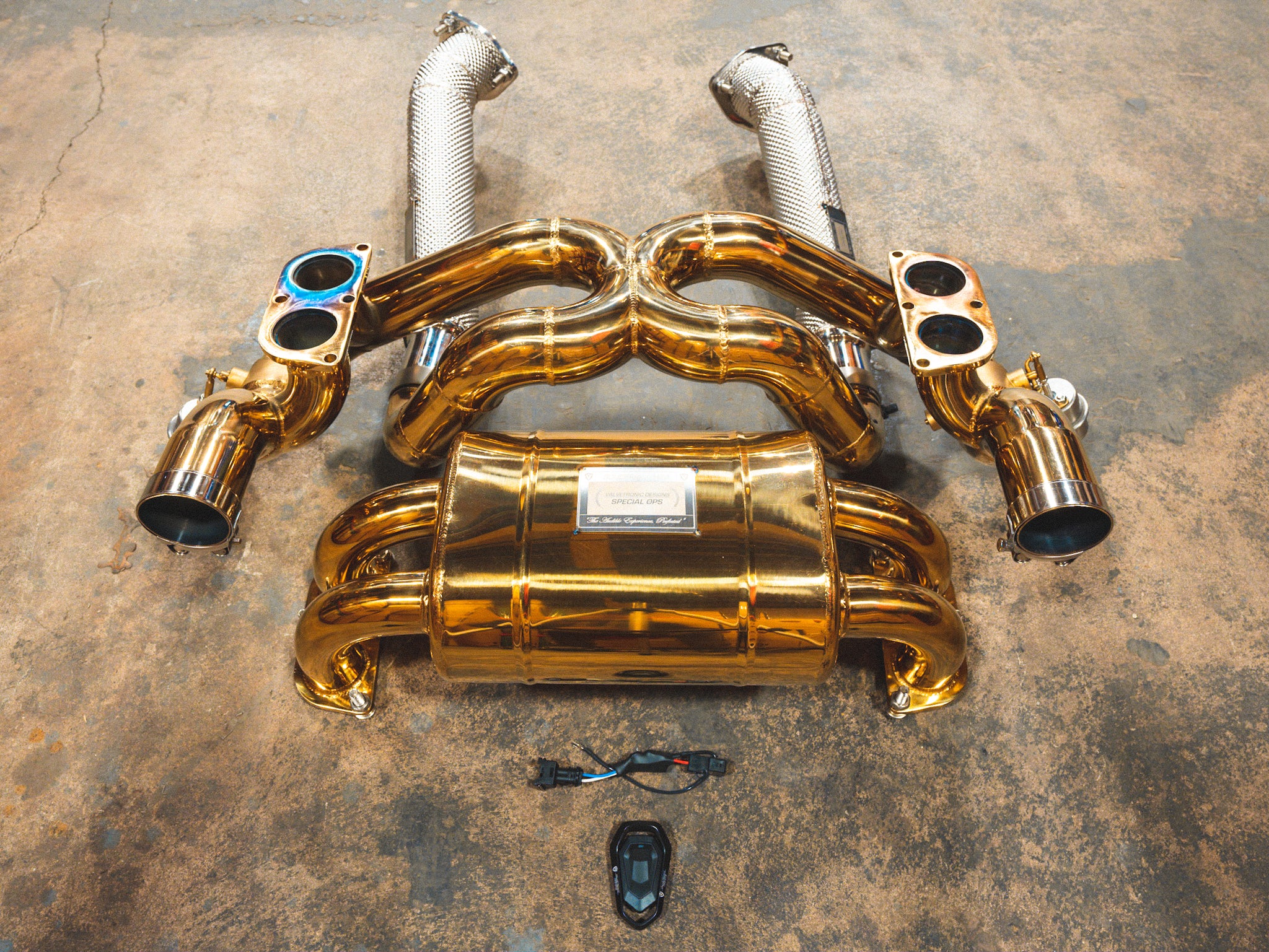 Ferrari F430 Scuderia/16M - Valved Exhaust, Cat Spares + Heat Protection