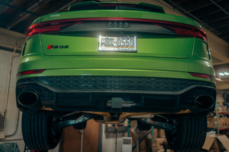 Audi RSQ8 - Valved Exhaust + MidSilencer Spare - OEM Tips (OE Actuators)