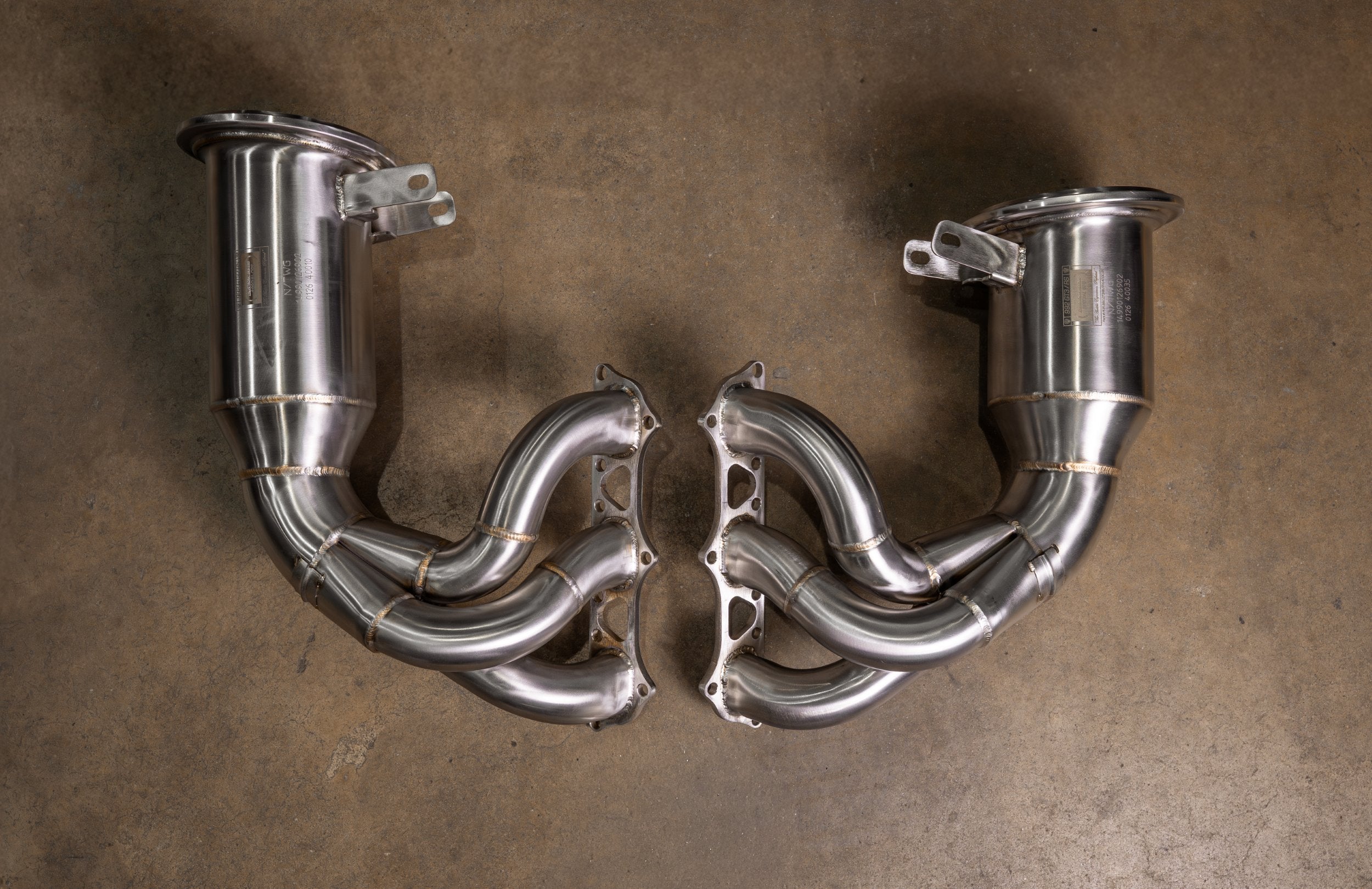 400 Cell Catted Down Pipes For Porsche 992 GT3 / GT3 RS