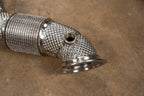 Valvetronic Designs Ferrari 488 GTB / Pista 400 cell catted downpipes - view 3