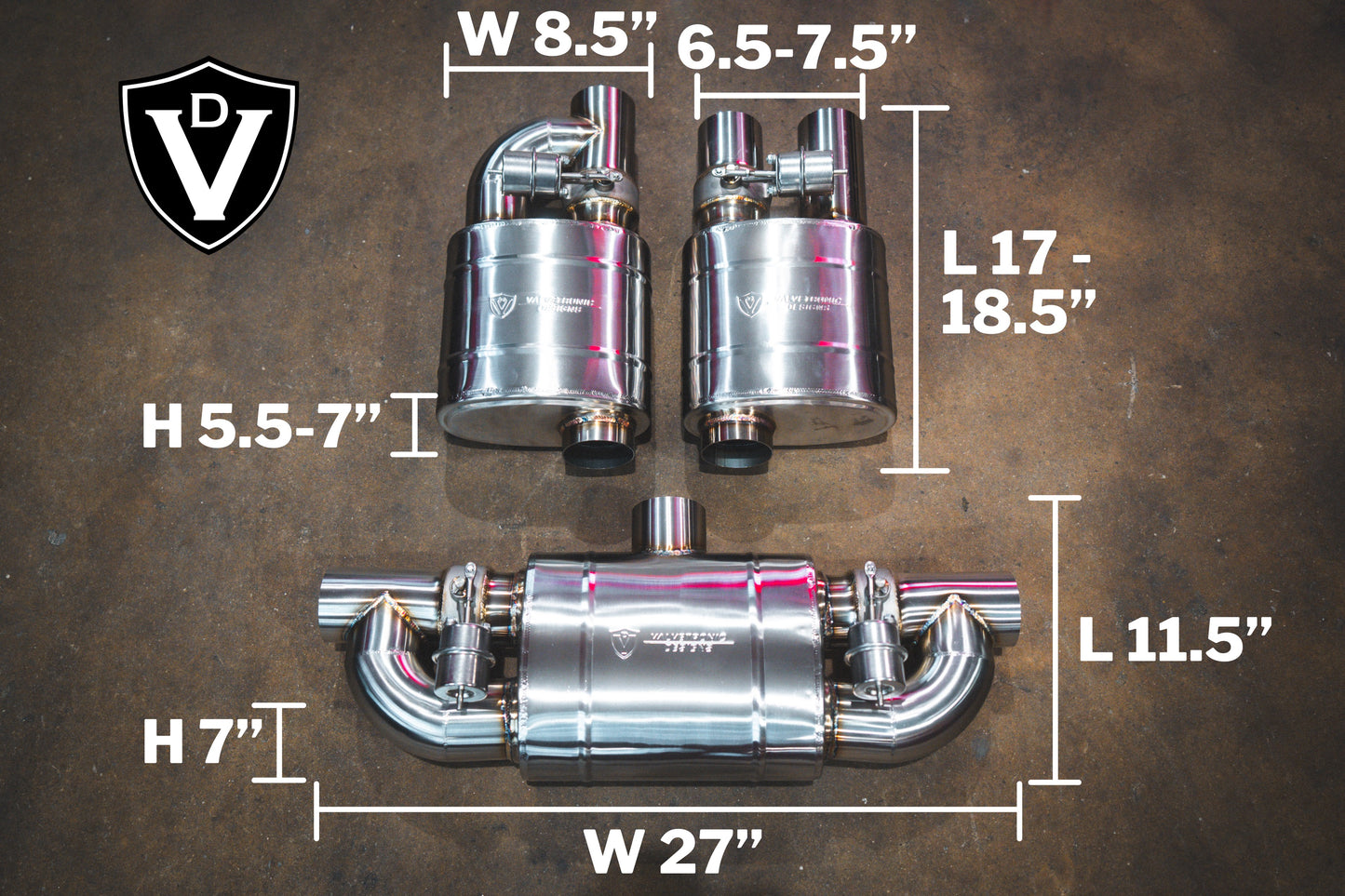 Truck/SUV Valved Muffler Kit