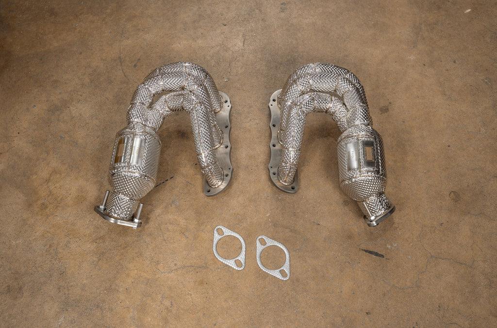 Porsche 981 400 Cell Catted Headers