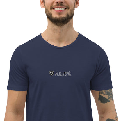Men's Curved Hem T-Shirt Large special ops logo ( dark base colors)