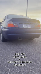 BMW E46 M3 Valved Sport Exhaust