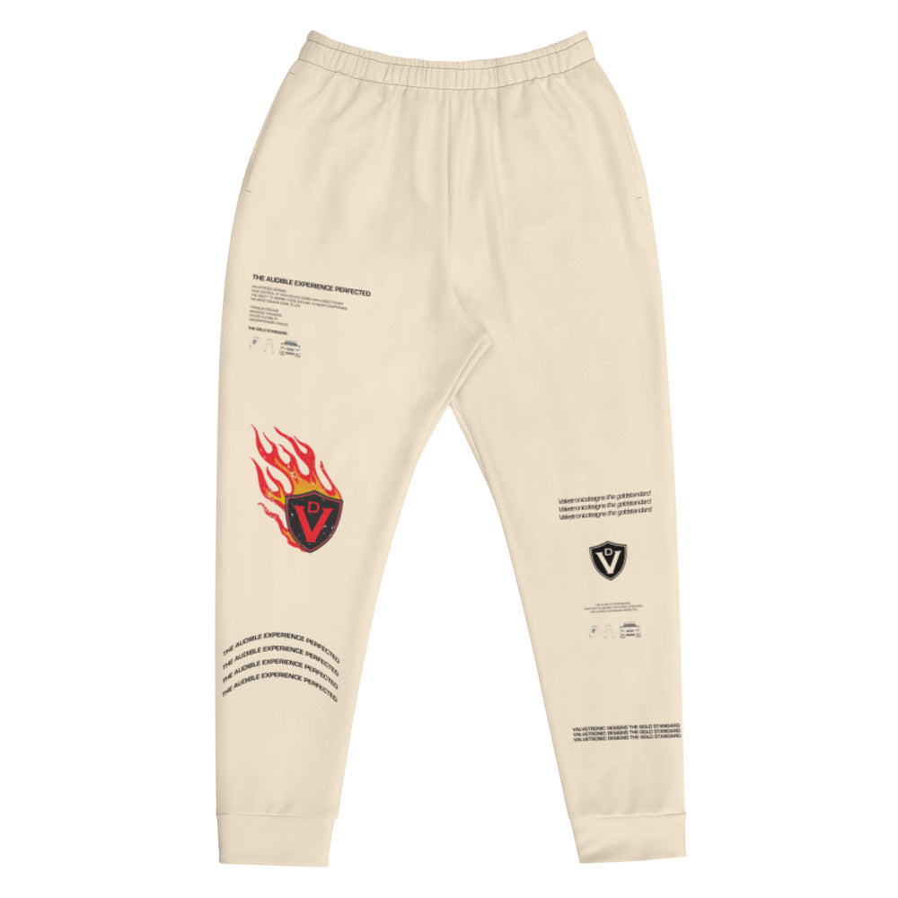 Mens Joggers Large Print (light beige)